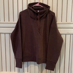 Brand new maroon pull over top with scrunch neck RBX active never worn soft